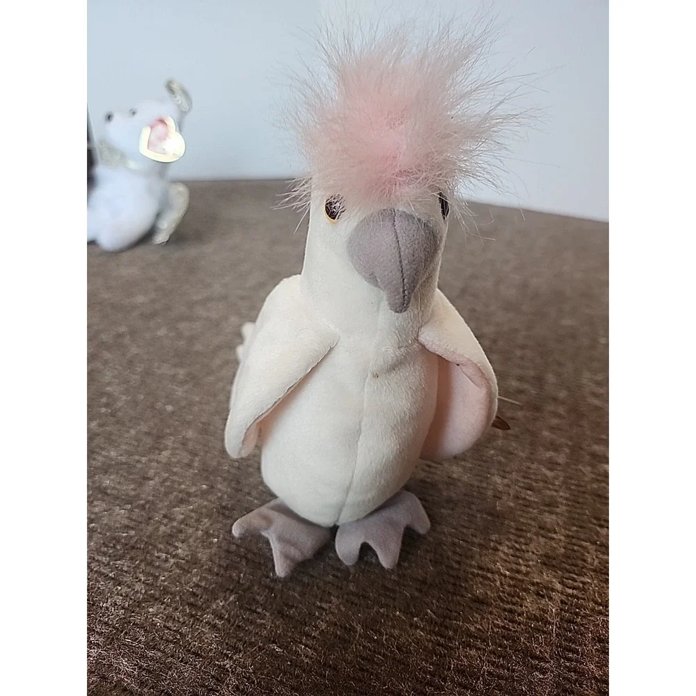 Ty Beanie Babies Kuku Cockatoo Bird #628 Retired